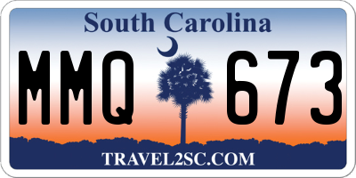 SC license plate MMQ673