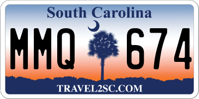 SC license plate MMQ674