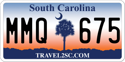 SC license plate MMQ675