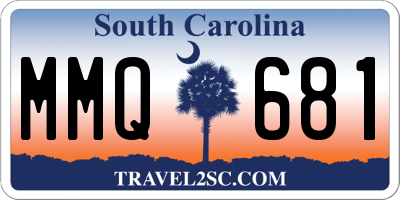 SC license plate MMQ681