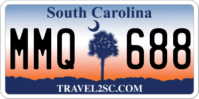 SC license plate MMQ688