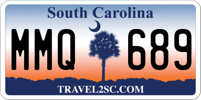 SC license plate MMQ689
