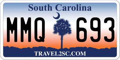 SC license plate MMQ693