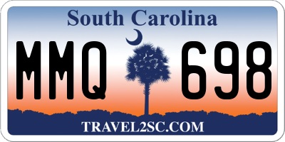 SC license plate MMQ698