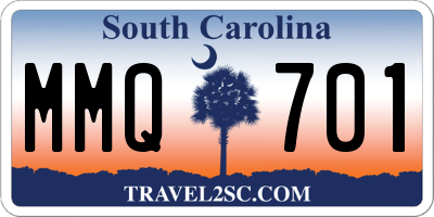 SC license plate MMQ701