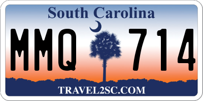 SC license plate MMQ714