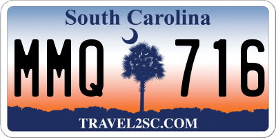SC license plate MMQ716