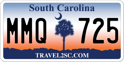SC license plate MMQ725
