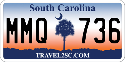 SC license plate MMQ736