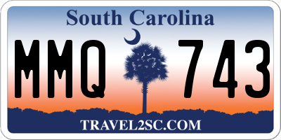 SC license plate MMQ743
