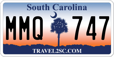 SC license plate MMQ747