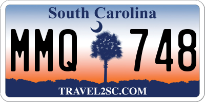 SC license plate MMQ748
