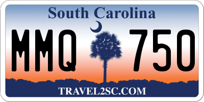 SC license plate MMQ750