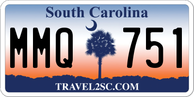 SC license plate MMQ751