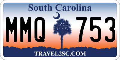 SC license plate MMQ753