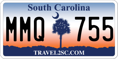 SC license plate MMQ755