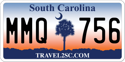 SC license plate MMQ756