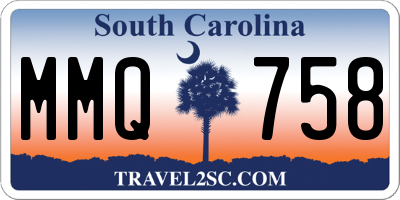 SC license plate MMQ758