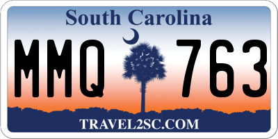 SC license plate MMQ763