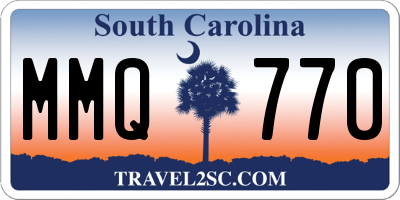 SC license plate MMQ770