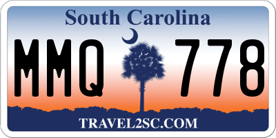 SC license plate MMQ778