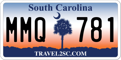 SC license plate MMQ781