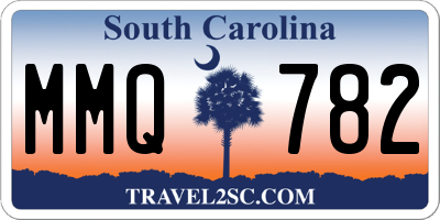SC license plate MMQ782