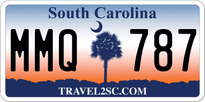 SC license plate MMQ787