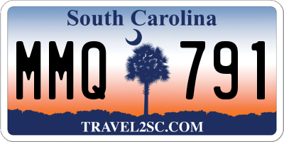 SC license plate MMQ791