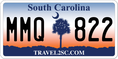 SC license plate MMQ822