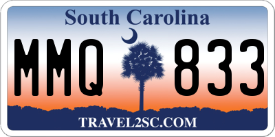 SC license plate MMQ833