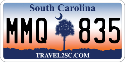SC license plate MMQ835