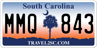 SC license plate MMQ843