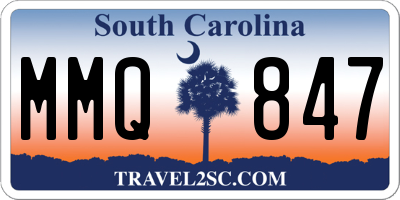 SC license plate MMQ847
