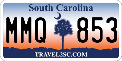 SC license plate MMQ853