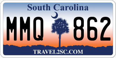 SC license plate MMQ862