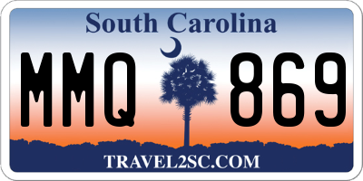 SC license plate MMQ869