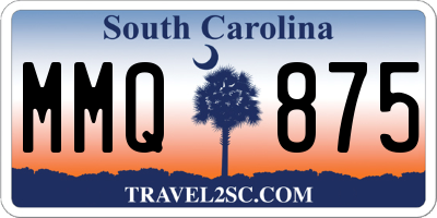 SC license plate MMQ875