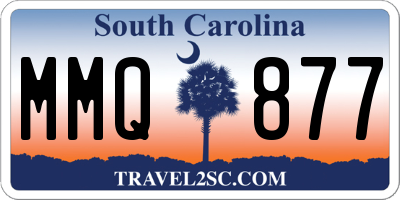 SC license plate MMQ877