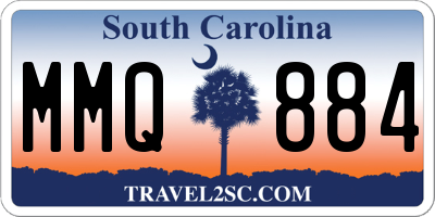 SC license plate MMQ884