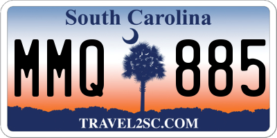SC license plate MMQ885