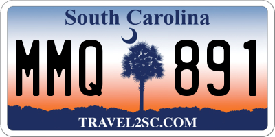 SC license plate MMQ891
