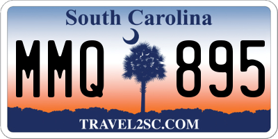 SC license plate MMQ895