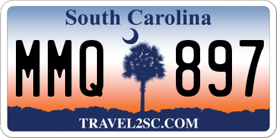 SC license plate MMQ897