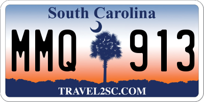 SC license plate MMQ913