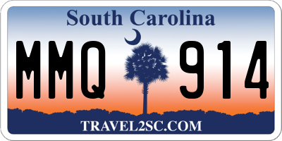 SC license plate MMQ914