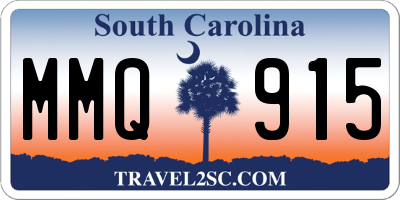 SC license plate MMQ915