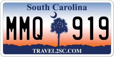 SC license plate MMQ919