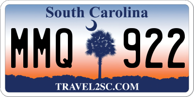 SC license plate MMQ922