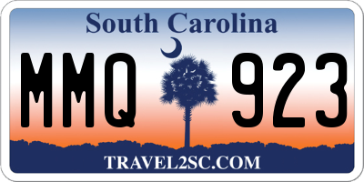 SC license plate MMQ923
